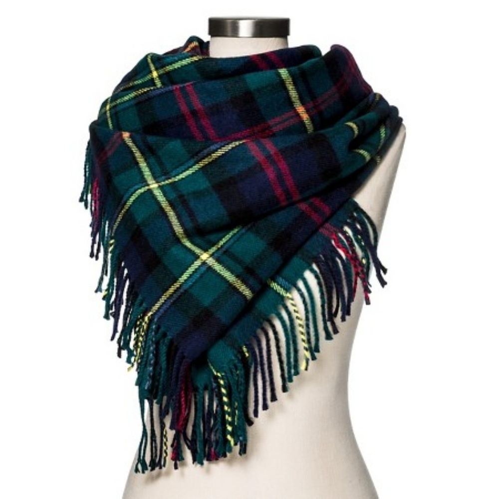 Plaid Blanket Scarf